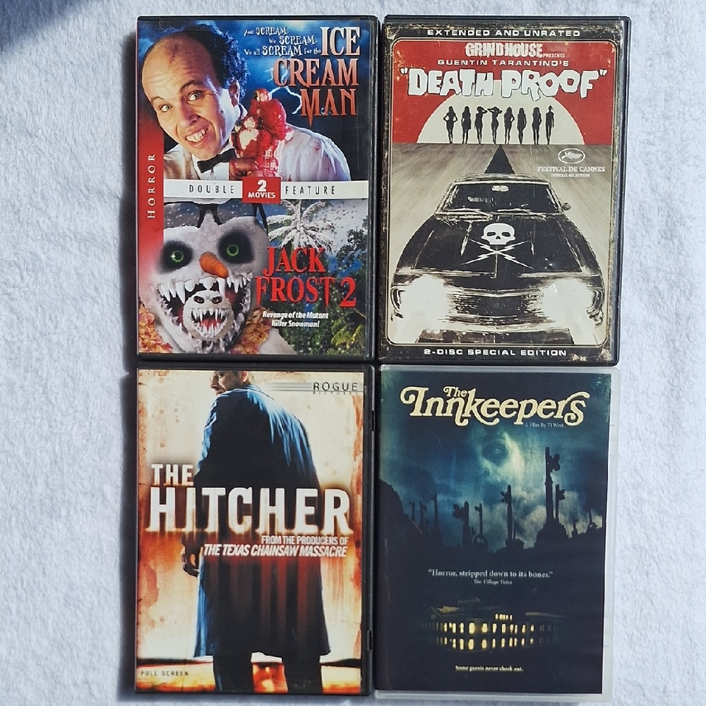 Horror Movie DVD Collection - Ice Cream Man Jack Frost 2 The Hitcher The Innkeep